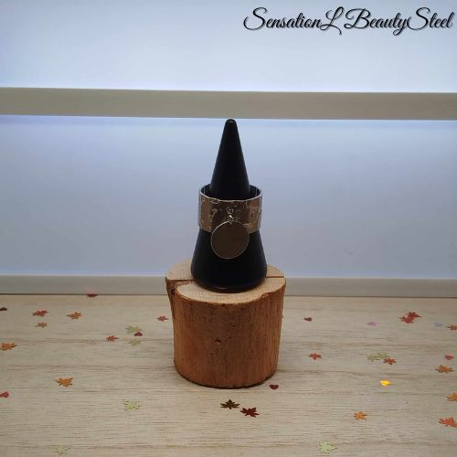 Bague Médaillon Argentée