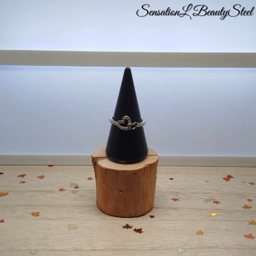 Bague Cœurs Enlacés