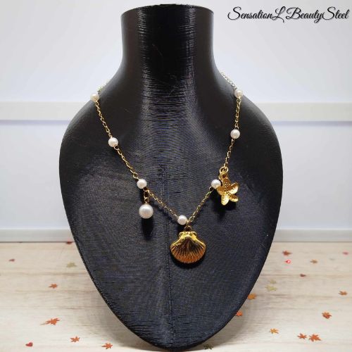Collier Perles et Coquillage