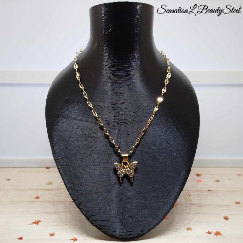 Collier Papillon Éclatant