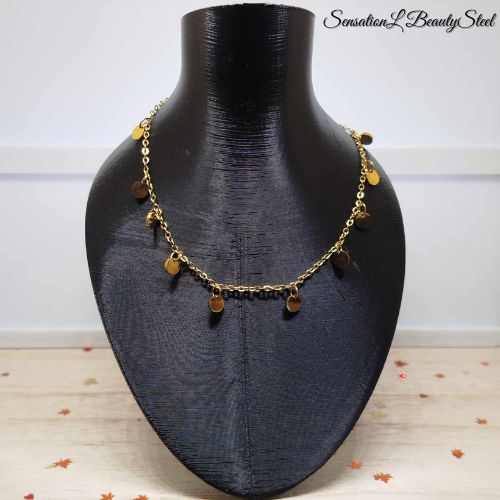 Collier Médaillons Dorés