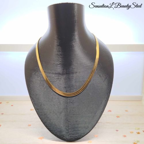 Collier Plat Doré