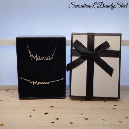 Parure Mama – Les Deux Pièces : Collier & Bracelet