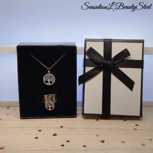 Parure Arbre de Vie – Les Deux Pièces : Collier & Bague