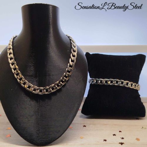 Parure Maille Classique – Les Deux Pièces : Collier & Bracelet